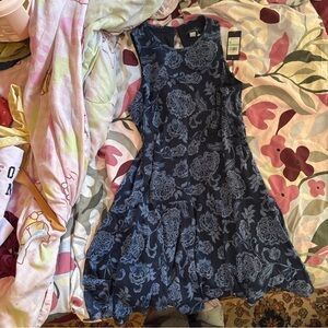 Tommy Hilfiger Navy Floral Sleeveless Mini Dress